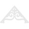Ekena Millwork Pitch Finley Architectural Grade PVC Gable Pediment, 72"W x 42"H x 1"P (14/12) GPP072X042X100FIN - alternate 2